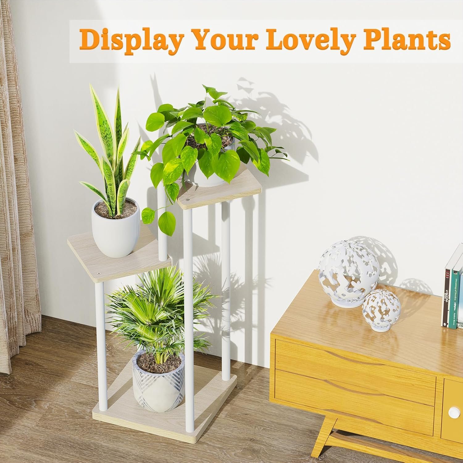 6 Tier Plant Stand Indoor, Tall Metal Wood Plant Shelf Corner Tiered Flower Holder Multiple Plants, Large Modern Planter Stands for Outdoor Patio Living Room Balcony Garden Office, Black 6 Tier Plant Stand Indoor, Tall Metal Wood Plant Shelf Corner Tiered Flower Holder Multiple Plants, Large Modern Planter Stands for Outdoor Patio Living Room Balcony Garden Office, Black