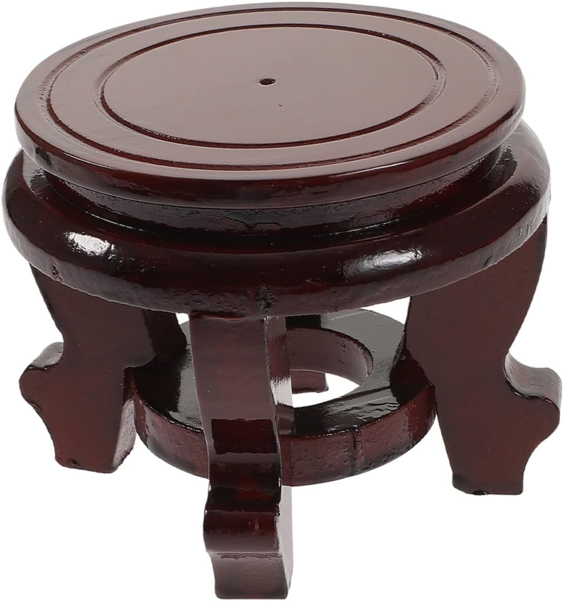 GARVALON Pot Base outside Garden House Plant Tall Plant Stand Bonsai Risers Tiered Plant Stand Indoor Plant Stands Indoor Grid Support Decor Mid Flowerpot Vase Stand Vases Wood Brown