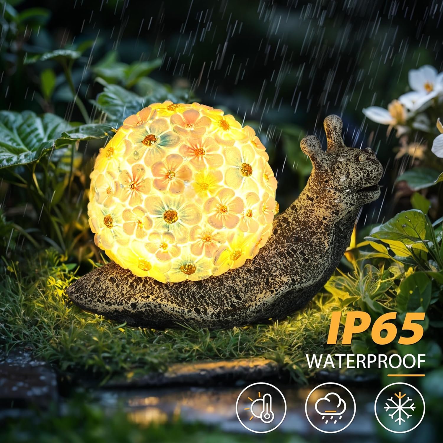 Owl Solar Garden Outdoor Statues, 6.5 Inch Resin Owl Figurine Decorations with Solar Lights for Patio, Balcony, Home, Yard Art, Lawn Ornaments, Porch - Birthday Gifts for Grandma Mom Women