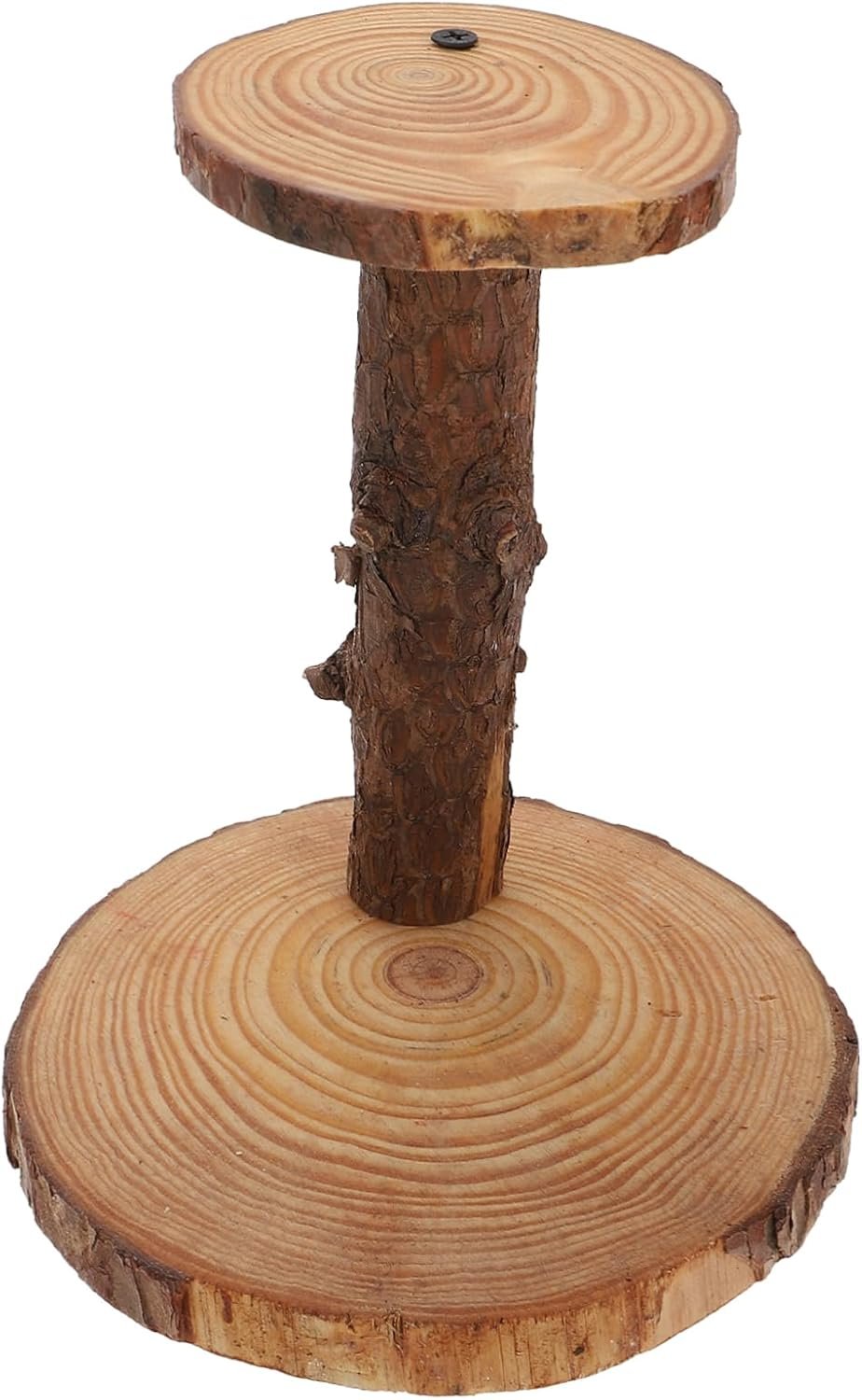 Plant Stand 2 Tier Pot Stand Wood Decorative Plant Display Rack for Home Office