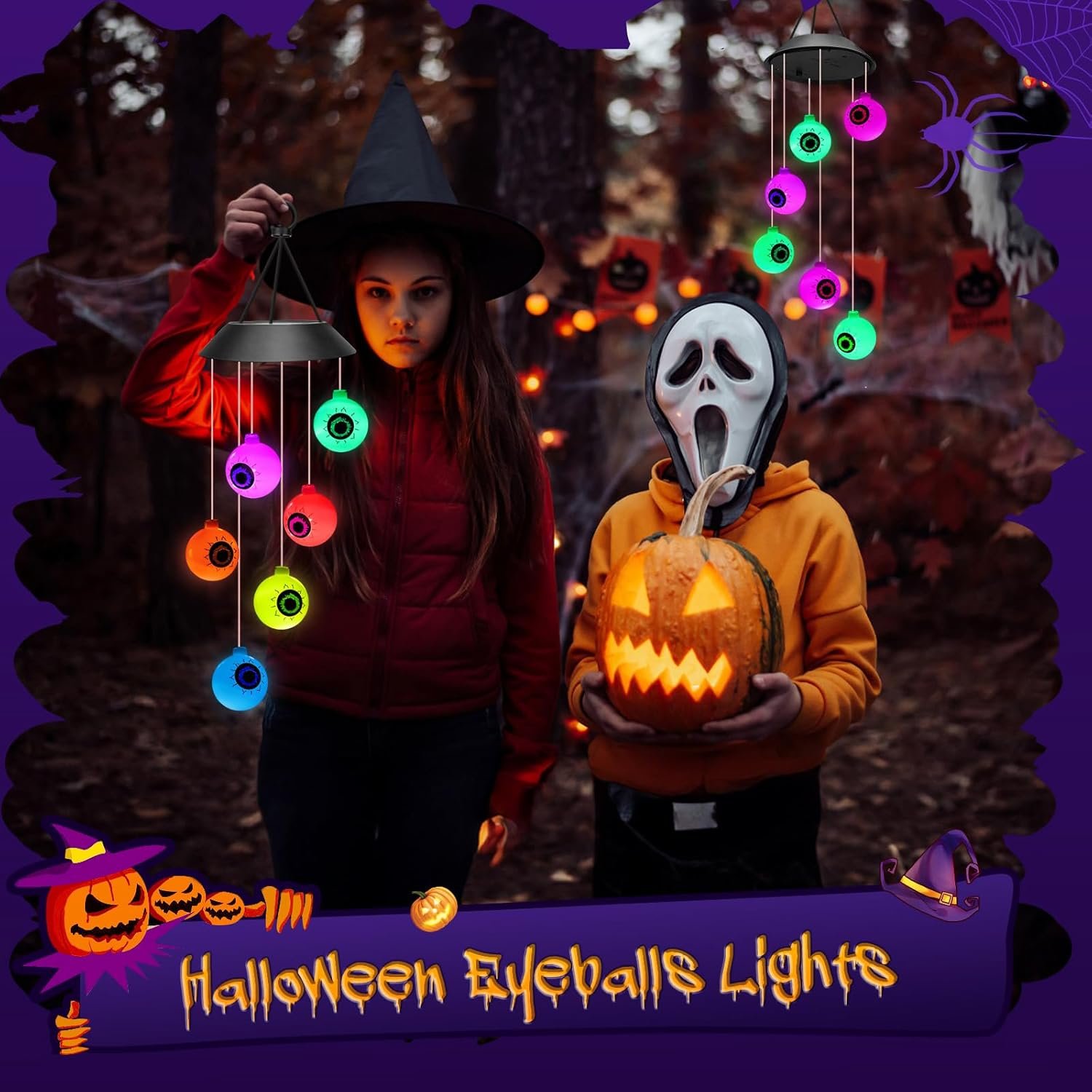 Thanksgiving Decorations Christmas Solar Lights Outdoor Gifts for Women Mom Grandma Wife, Winzwon Butterfly Solar Wind Chimes for Outside Decor Hanging for Garden Patio Yard Porch Mothers Day