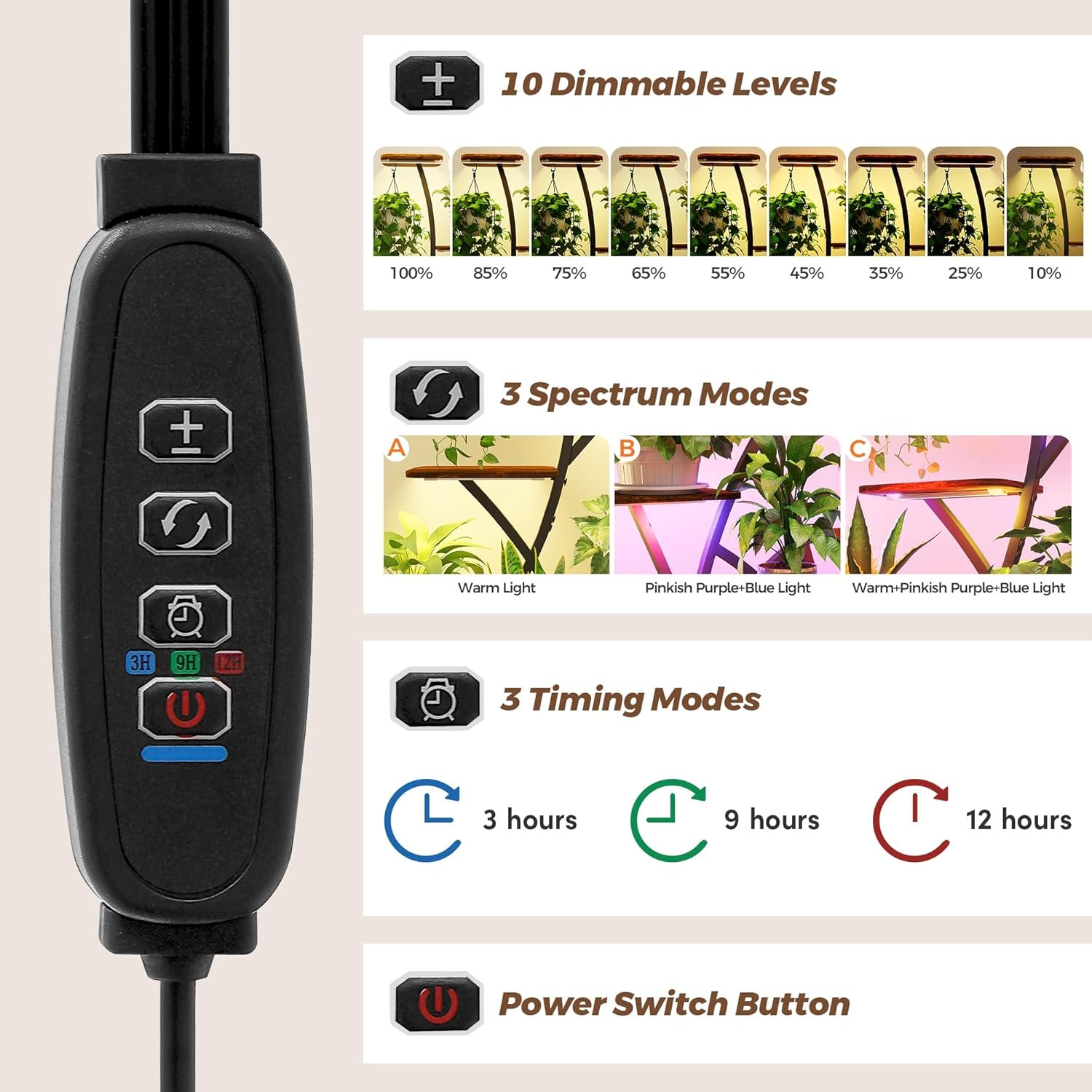 Plant Stand Indoor with Grow Lights 8 Tiered Plant Shelf Indoor 64 Tall Plant Stand for Indoor Plants Multiple Metal Corner Plant Holder Large Plant Rack Display Shelves for Living Room Patio Plant Stand Indoor with Grow Lights 8 Tiered Plant Shelf Indoor 64 Tall Plant Stand for Indoor Plants Multiple Metal Corner Plant Holder Large Plant Rack Display Shelves for Living Room Patio